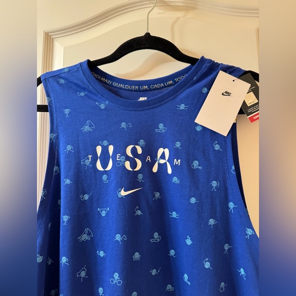 NWT Nike Women TEAM USA Olympic Graphic Tank Size XL - Picture 3 of 9